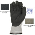 13g Polyester/Acryl -Nickerchen -Strick -Sandy Latex beschichtetes Winter warmer isolierter Bausicherheitshandschuhe